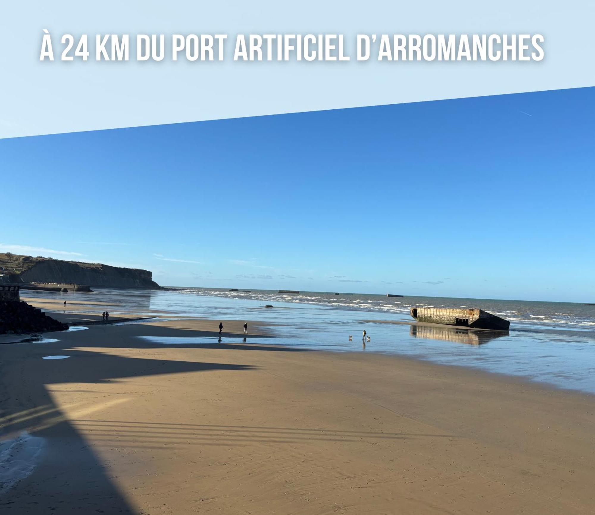 La Brise Marine Maison Renovee Cour Fermee Et Terrasse 800 M Plage Omaha Beach Avec Table De Ping Pong Proche Port En Bessin Vierville-sur-Mer Eksteriør billede